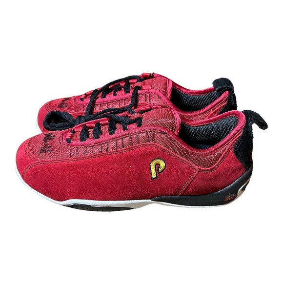 Piloti Driving Shoes Spyder S1 Red Suede Racing Sneakers Mens Size US 7 - UK 6.5 - Picture 3 of 9